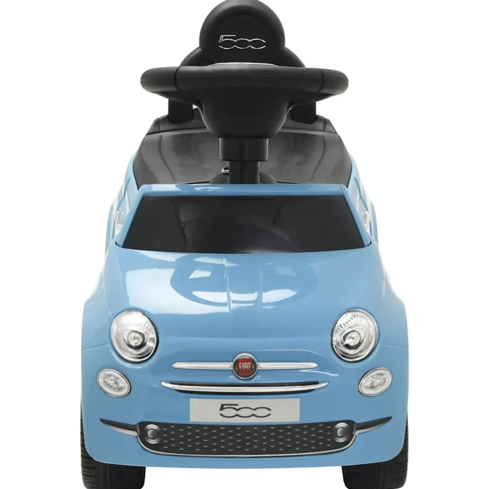VIDAXL - Voiture à chevaucher fiat 500 bleu