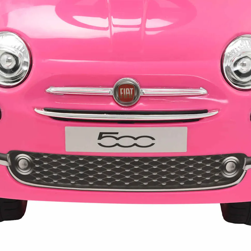 VIDAXL - Voiture à chevaucher fiat 500 rose