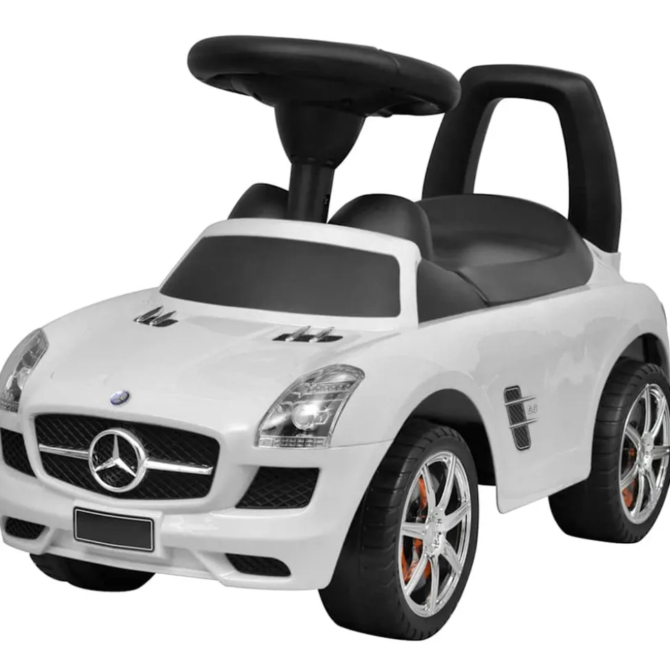 VIDAXL - Voiture à pousser par pieds pour enfants blanc