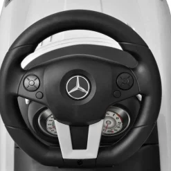 VIDAXL - Voiture à pousser par pieds pour enfants blanc