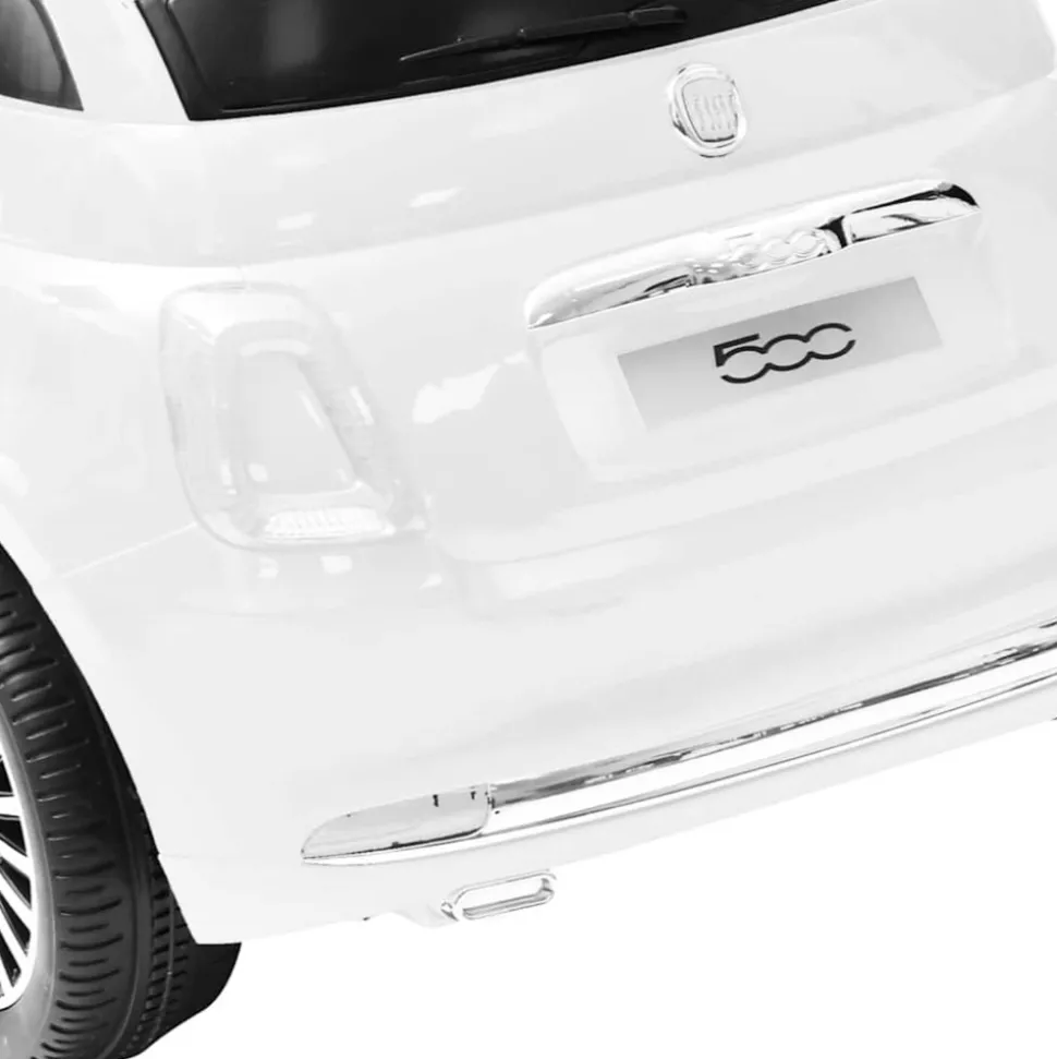 VIDAXL - Voiture électrique pour enfants fiat 500 blanc