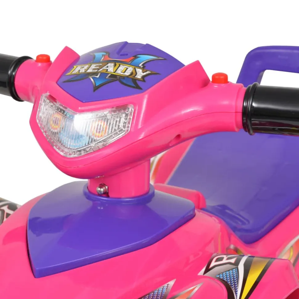 VIDAXL - Vtt pour enfants avec son et lumière rose et violet