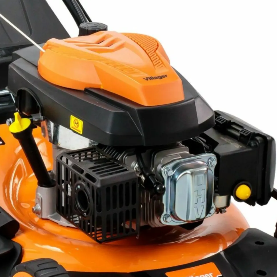 VILLAGER - Tondeuse thermique autotractée moteur puissant 173cm3 4,1 cv coupe 50cm mulching villager atlas 5111t