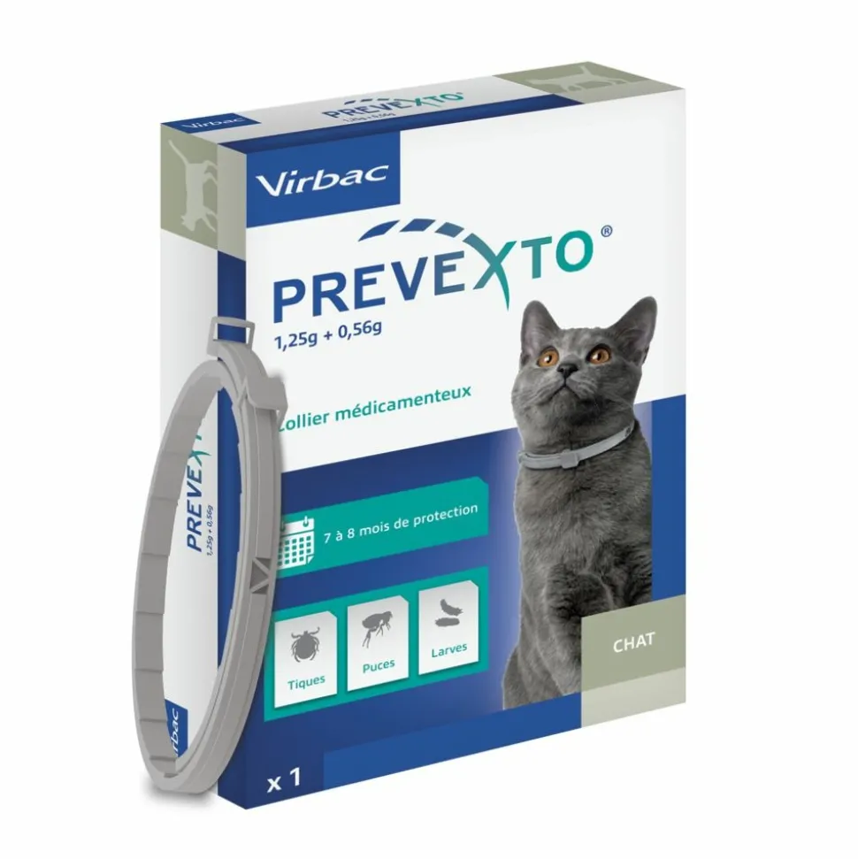 VIRBAC - Prevexto - collier antiparasitaire chat 1 unité