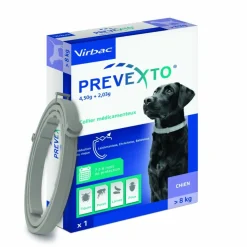 VIRBAC - Prevexto - collier antiparasitaire chien + 8kg 1 unité