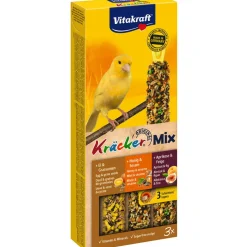 VITAKRAFT - Friandise Kräcker au miel, fruits et œufs pour canaris - Lot de 3