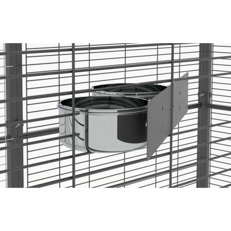 Volière de jardin pour perroquets de 2m² à toit maille