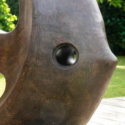 WANDA COLLECTION - Grande sculpture moderne poisson 100 cm brun