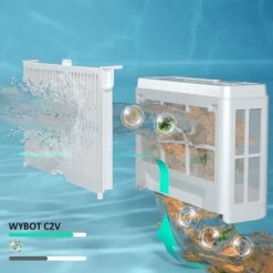 WYBOT - Wybot c2 vision - robot de piscine sans fil avec smart vision, navigation intelligente, 8 modes de nettoyage, batterie longue durée