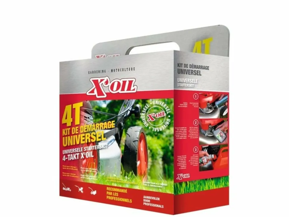 X'OIL - Kit de démarrage universel 4 temps x'oil pour tondeuse