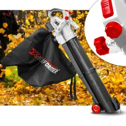 X-PERFORMER - Aspirateur souffleur broyeur de feuilles 40v à batterie x-performer xpasbt40li-2b - sac 45l - sans batterie ni chargeur