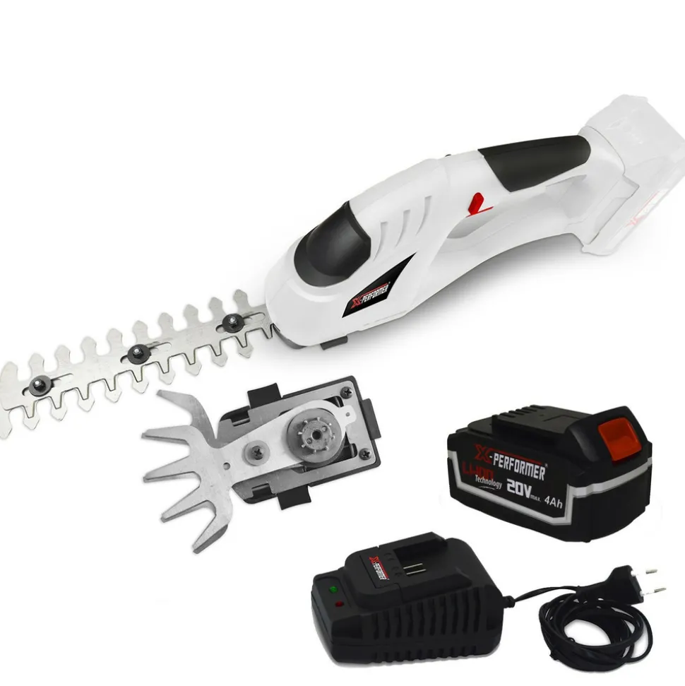 X-PERFORMER - Cisaille de jardin portative - sculpteur de haies 2 en 1 - 20v - xperformer xpcsth20li - batterie 4ah et chargeur inclus