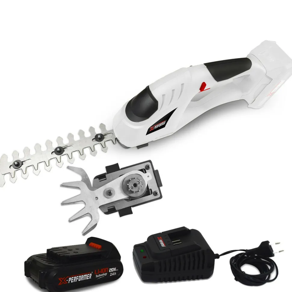 X-PERFORMER - Cisaille de jardin portative - sculpteur de haies 2 en 1 - 20v - xperformer xpcsth20li - batterie 2ah et chargeur inclus