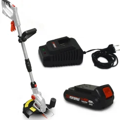 X-PERFORMER - Coupe bordures à batterie 20v - x-performer xpcb20li-t - tête de coupe 5 positions + batterie 2 ah et chargeur
