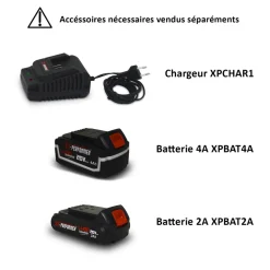 X-PERFORMER - Coupe bordures batterie 20v - x-performer xpcb20li-t - tête de coupe orientable - sans batterie ni chargeur