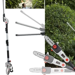 X-PERFORMER - Scie à ebrancher taille haies sur perche 20v - xperformer xp2psth20li - outil portatif - batterie 4 ah + chargeur inclus