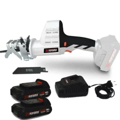 X-PERFORMER - Scie a ebrancher portative 20v - coupe bois et metal -2700 t-min - xperformer xpcbr20li - 2 batteries 2ah et chargeur