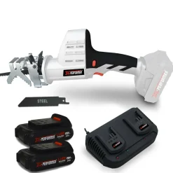 X-PERFORMER - Scie a ebrancher portative 20v coupe bois et metal 2700 t-min xperformer xpcbr20li - 2 batteries 2ah et double chargeur