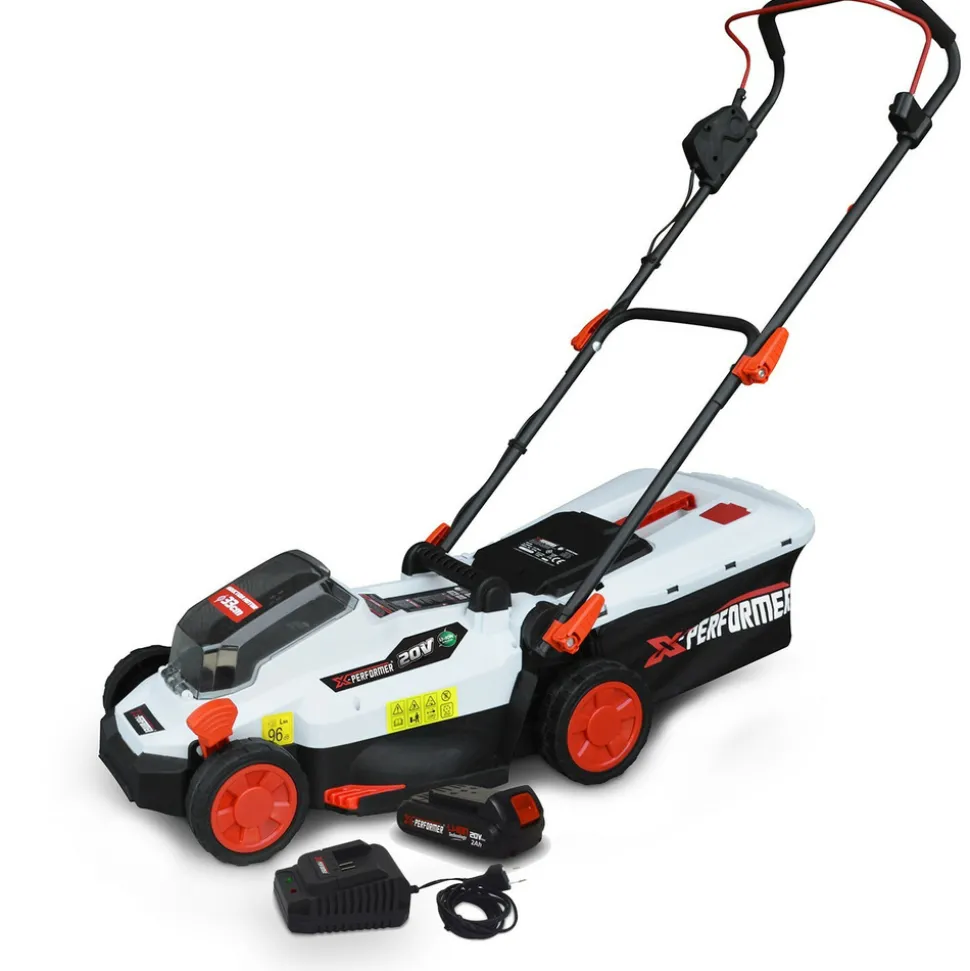 X-PERFORMER - Tondeuse à gazon x-performer xptde3320li - portative sur batterie - 20v max - 30l - batterie xpbat2a inclus + chargeur