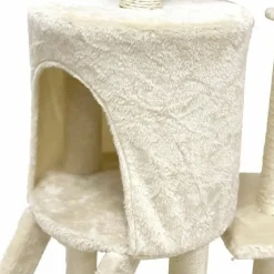 YOUDOIT - Arbre à chat beige 79 x 34 x 138 cm