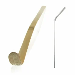 YOUDOIT - Cuillère à thé matcha chashaku + 4 pailles en inox