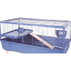 ZOLUX - Cage rongeur surélevée - zolux - néolife - pour cochon d'inde - 99 x 54 x 79 cm - bleu