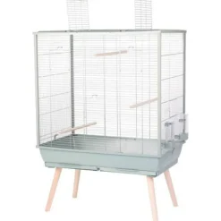 ZOLUX - Cage surélevée pour oiseau - zolux - néolife - pour perruche, calopsitte, canari - 81 x 48 x 130 cm - vert