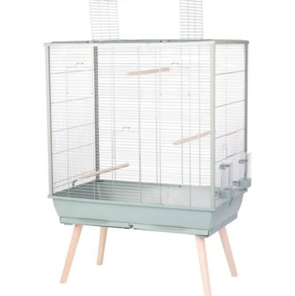 ZOLUX - Cage surélevée pour oiseau - zolux - néolife - pour perruche, calopsitte, canari - 81 x 48 x 130 cm - vert