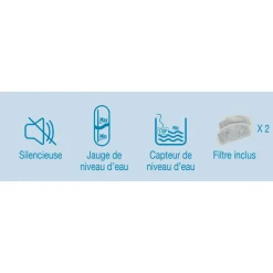 ZOLUX - Fontaine à eau pour chiens et chats calypso 3 litres