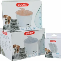 ZOLUX - Fontaine à eau pour chiens et chats calypso 3 litres