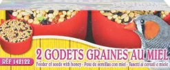 ZOLUX - Friandises au miel pour oiseaux exotiques - Lot de 2