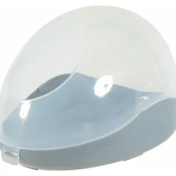 ZOLUX - Maison de toilette pour chinchillas. 19 x 28 x hauteur 19 cm. Couleur grise