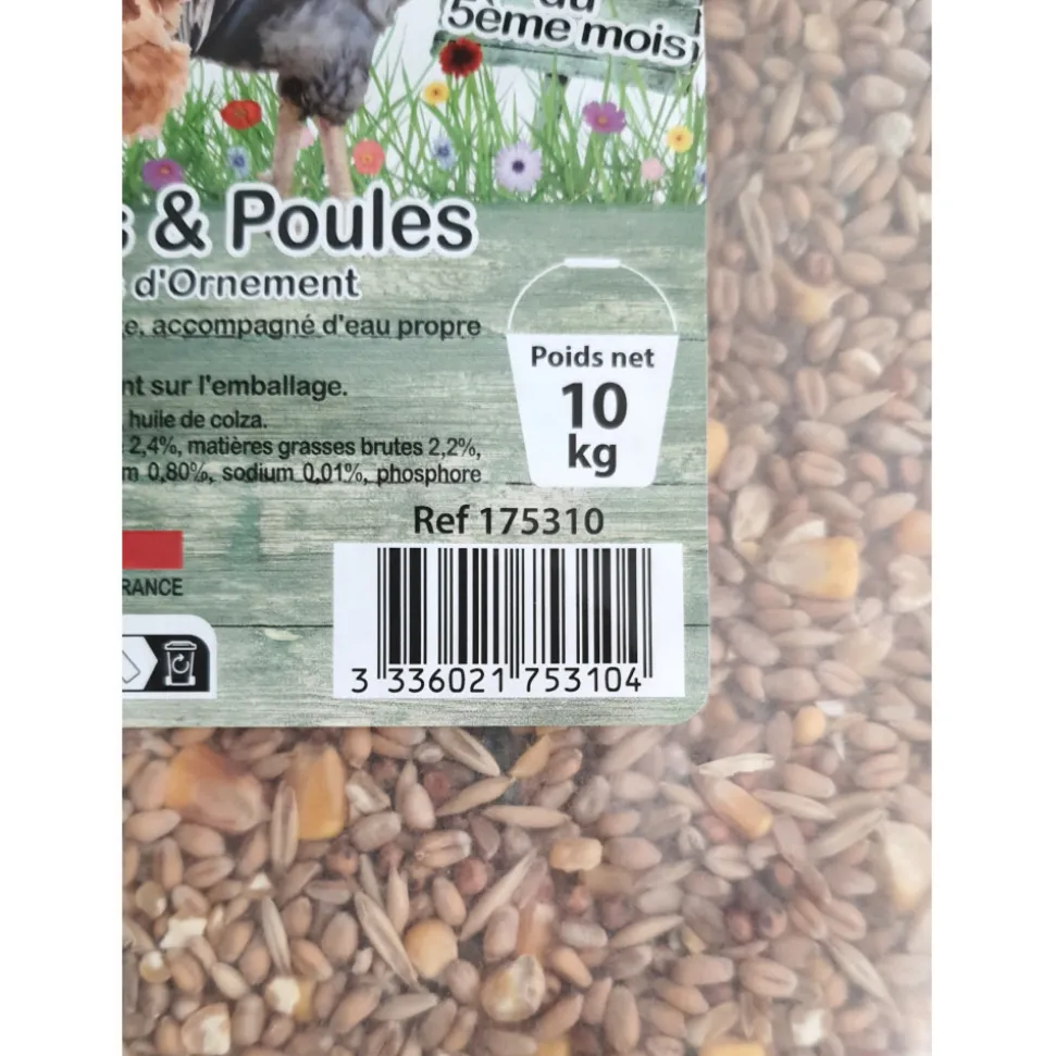 ZOLUX - Mélange pour poulets et poules 10 kgs