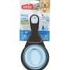 ZOLUX - Pince 2 en 1 doseur silicone m 237 ml bleu pour chat et chien
