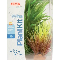 ZOLUX - Wiha n°2 plantes artificielles 3 pieces h 20 cm plantkit décoration d'aqua