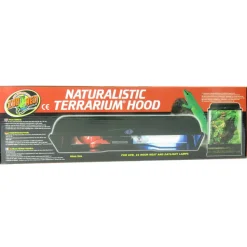 ZOO MED - Support de lampe double naturalistic terrarium hood 2x60 w max lf-55e