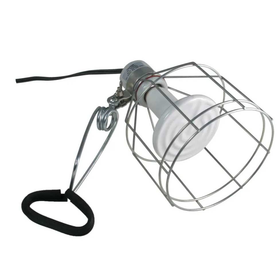 ZOO MED - Support de lampe à pince à cage métallique lf-10ec pour terrarium