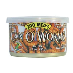 ZOO MED - Vers de farine de taille moyenne 35 g zm-42e pour reptiles et petits animau