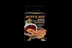 ZOOMED - Lampe chauffante infrarouge - repticare deep heat 100 w - ampoule pour le chauffage destinés aux reptiles (lézards, serpents), a