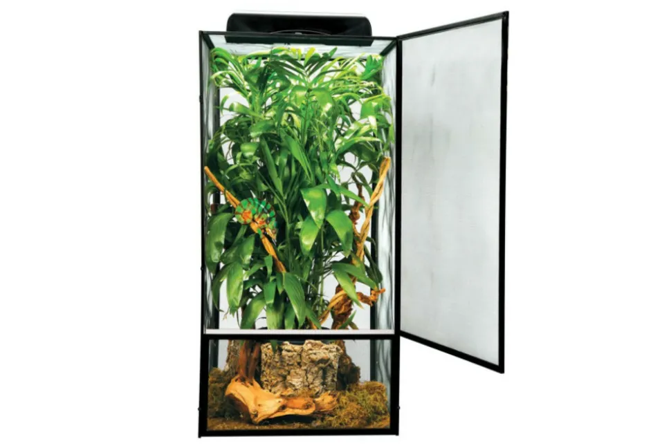 ZOOMED - Terrarium grillagé - reptibreeze extra-large 61 x 61 x 122 cm - terrarium destiné aux lézards type caméléon